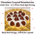Load image into Gallery viewer, Milk Chocolate Covered Strawberries (Early Bird Pricing)
