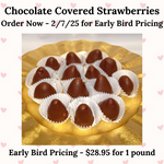 Load image into Gallery viewer, Milk Chocolate Covered Strawberries (Early Bird Pricing)
