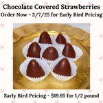 Load image into Gallery viewer, Milk Chocolate Covered Strawberries (Early Bird Pricing)
