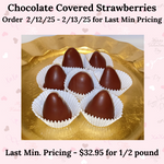 Load image into Gallery viewer, Milk Chocolate Covered Strawberries (Last Minute Pricing)
