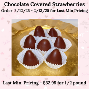 Milk Chocolate Covered Strawberries (Last Minute Pricing)